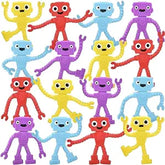 Wholesale Colorful 2.25" Mini Robot Design Assorted Bendable Toys For Kids